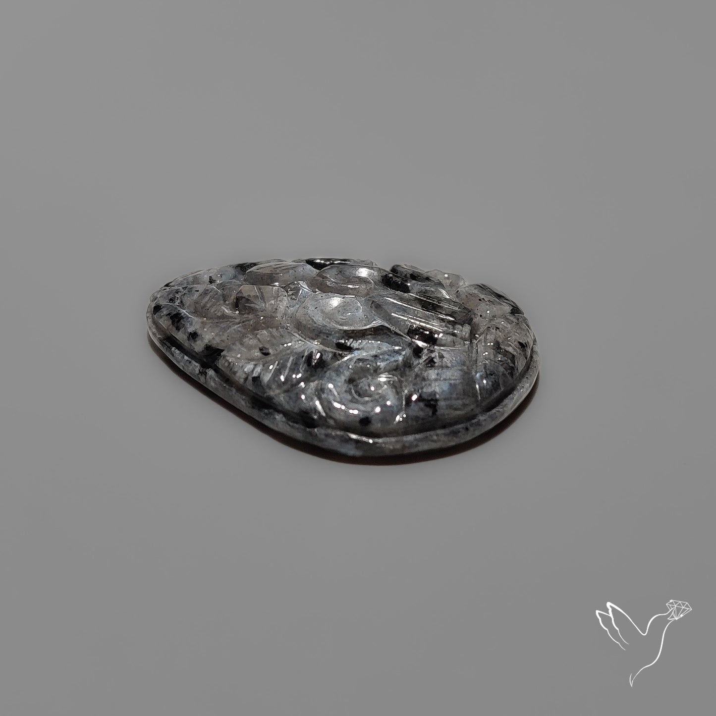 Larvikite Feldspar Mughal Carving