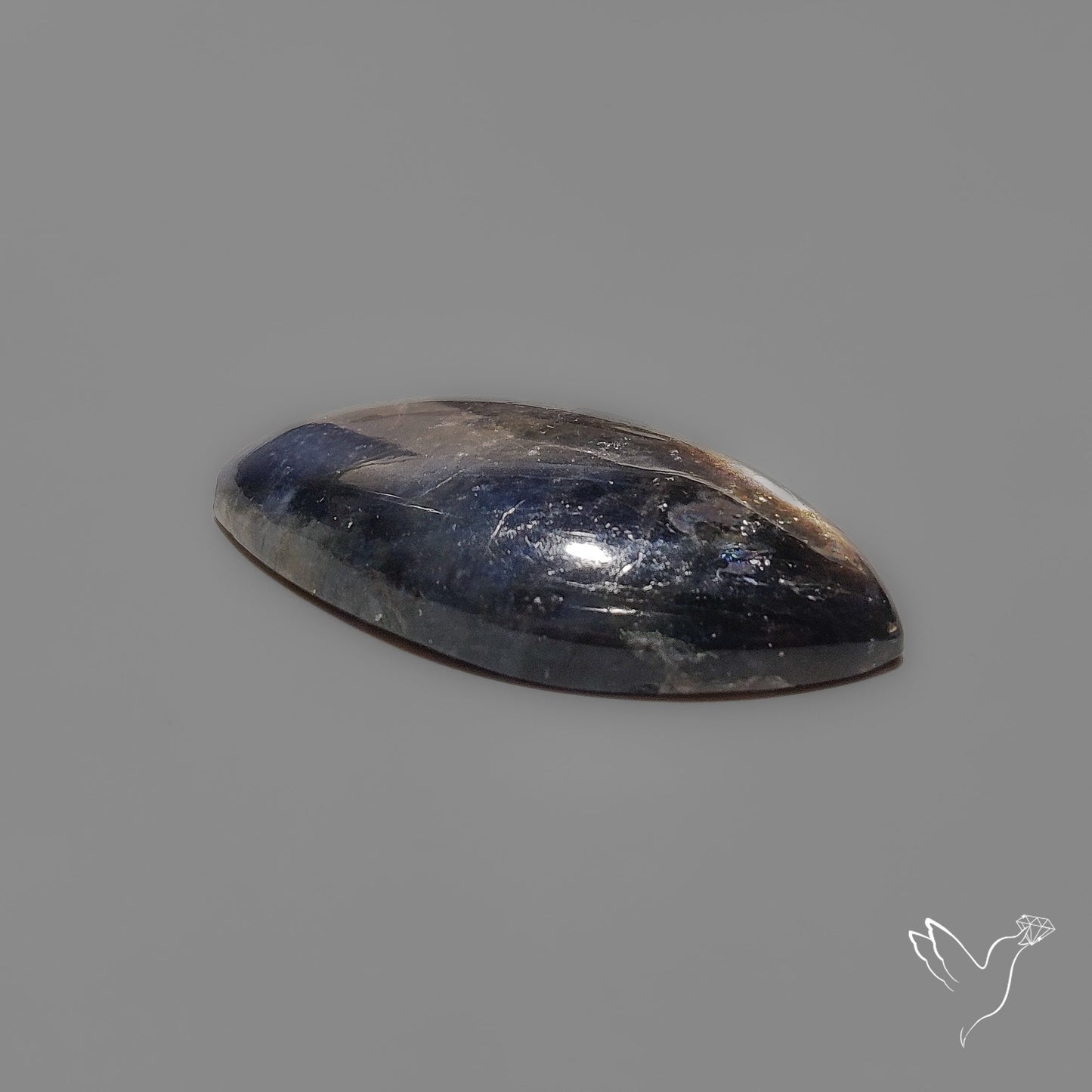 Dark Iolite Sunstone Cabochon