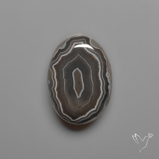 Black Banded Agate Cabochon