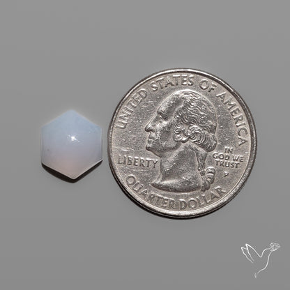 Ligh Blue Chalcedony Cabochon