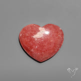 Gemmy Rhodochrosite Heart Carving