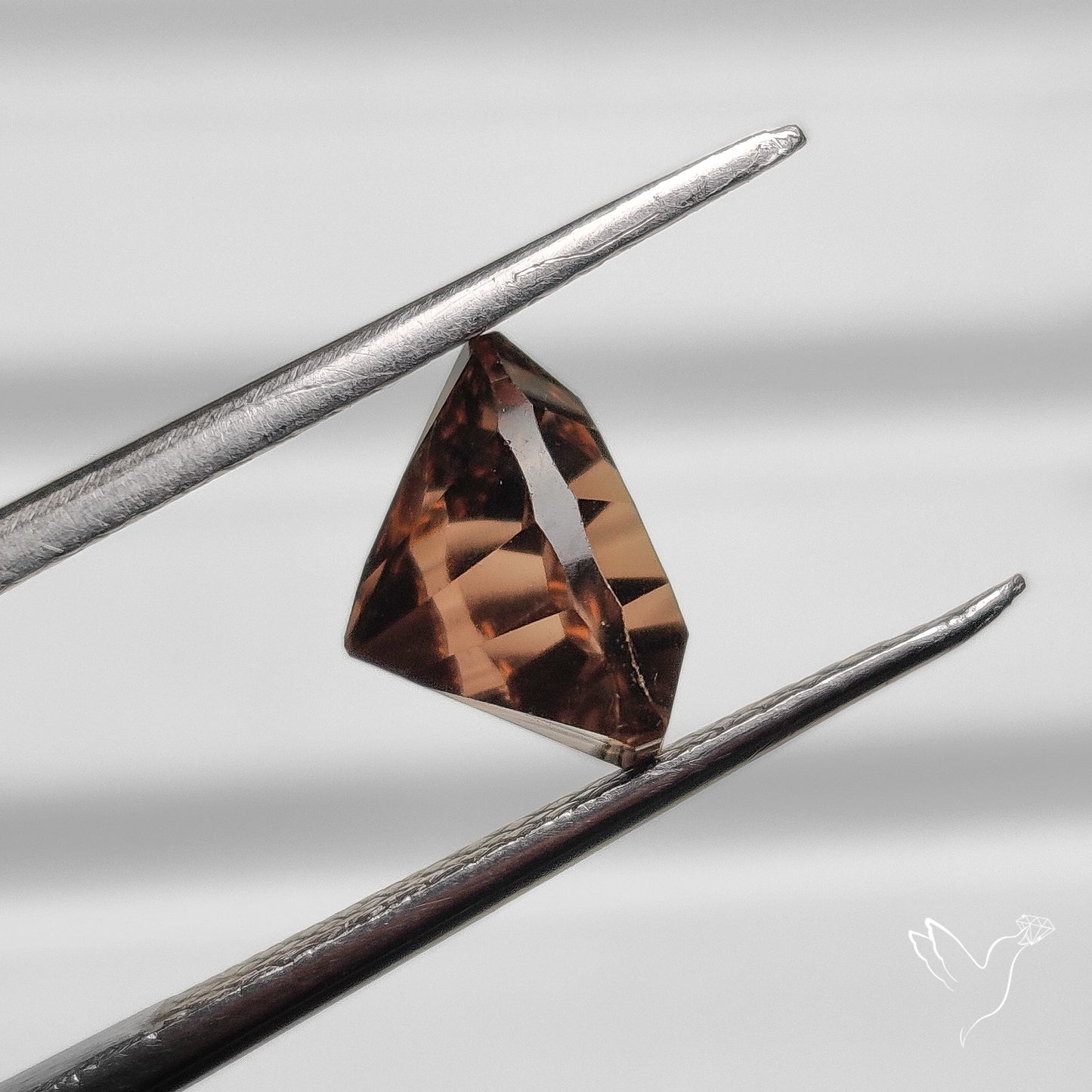 Millennium Cut Faceted Smoky Quartz