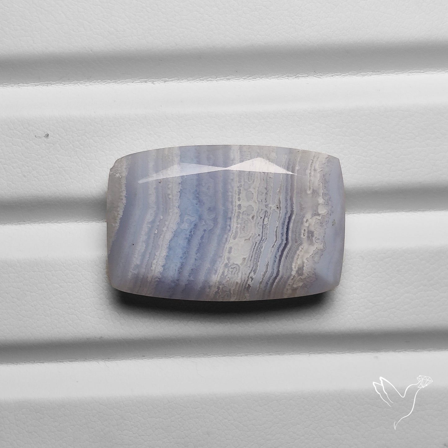 Faceted Blue Lace Agate
