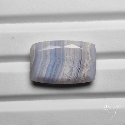 Faceted Blue Lace Agate