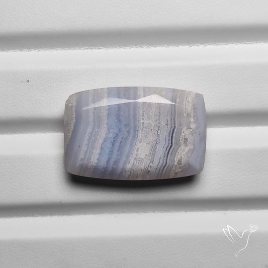Faceted Blue Lace Agate