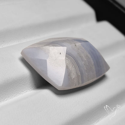 Faceted Blue Lace Agate
