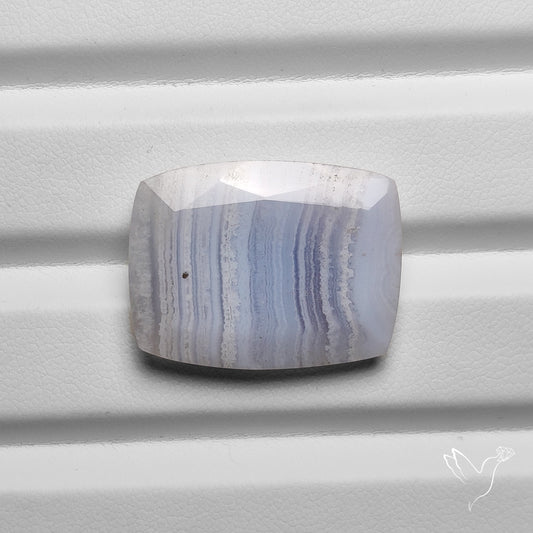 Faceted Blue Lace Agate