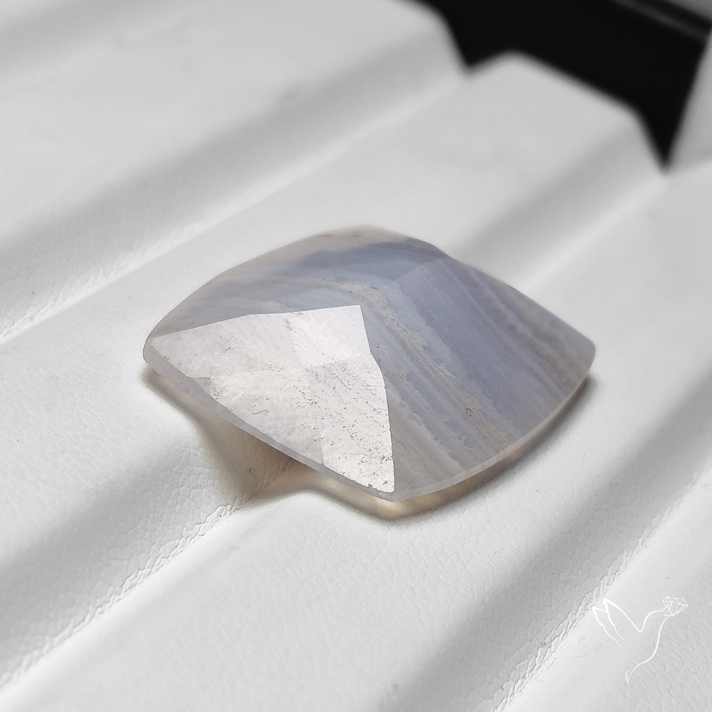 Faceted Blue Lace Agate