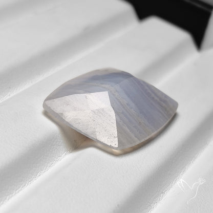 Faceted Blue Lace Agate