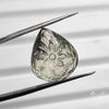 Faceted Prasiolite Intaglio Reverse Carving