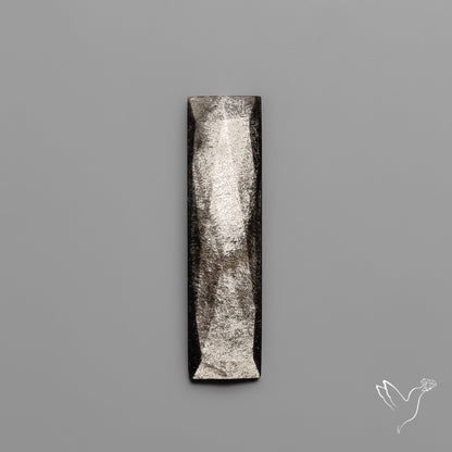 Rose Cut Long Silversheen Obsidian