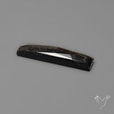 Rose Cut Long Silversheen Obsidian