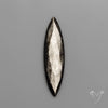 Rose Cut Long Silversheen Obsidian