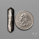 Rose Cut Long Silversheen Obsidian