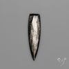 Rose Cut Long Silversheen Obsidian