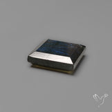 Portrait Cut Blue Labradorite Flat Backed