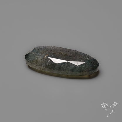 Portrait Cut Blue Labradorite Flat Backed