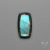 Portrait Cut Blue Labradorite Flat Backed