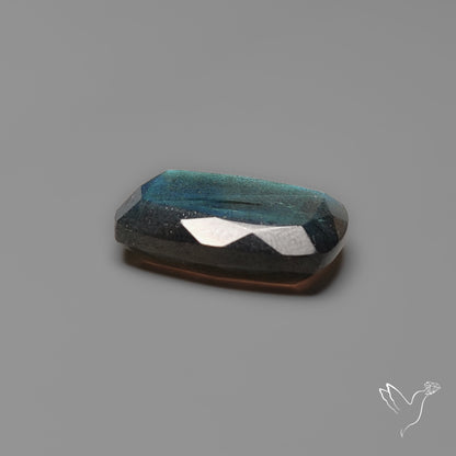 Rose Cut Faceted Blue Labradorite
