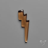 Color Shifting Diaspora Lightening Bolt Carving
