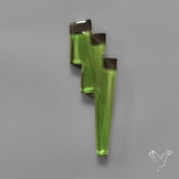 Color Shifting Diaspora Lightening Bolt Carving
