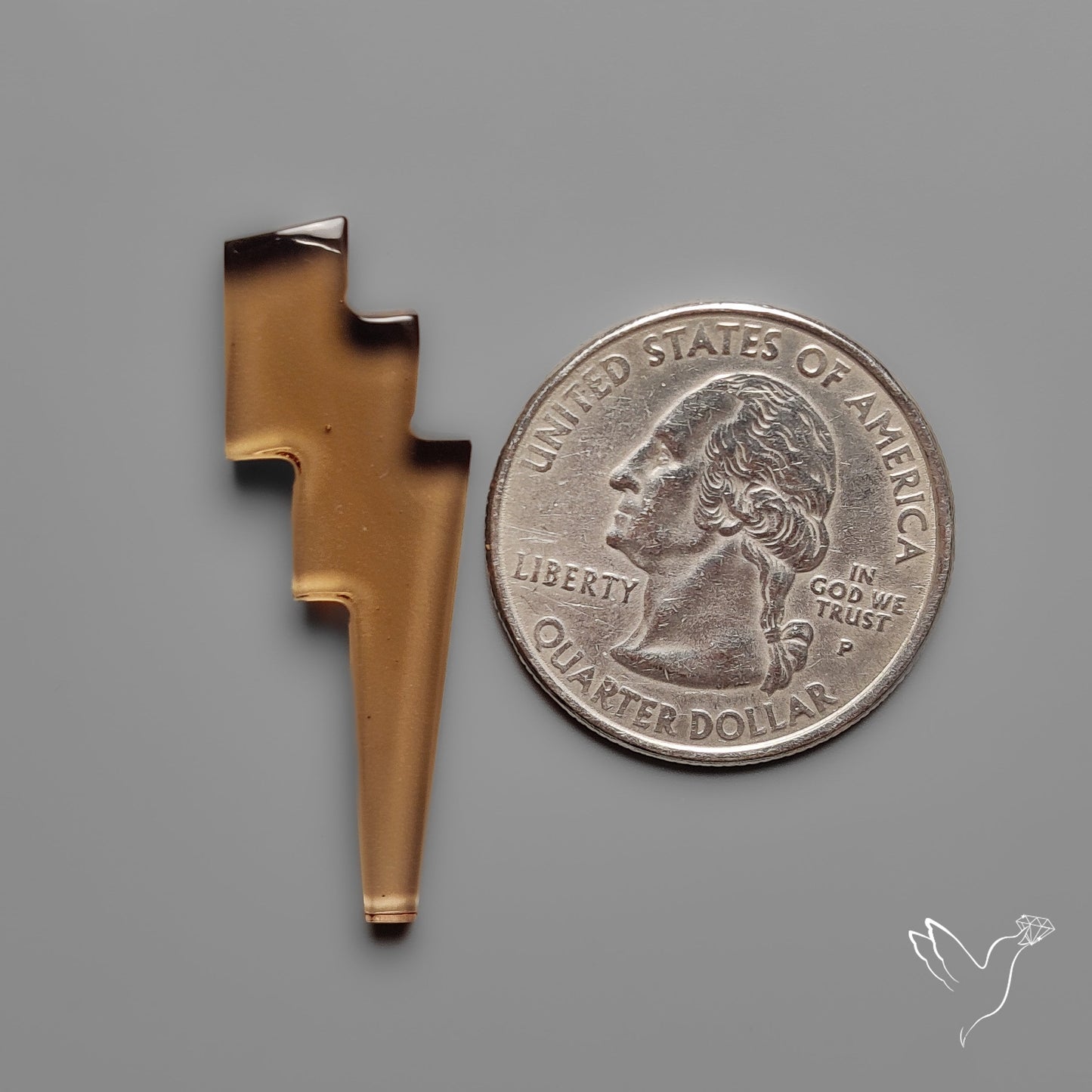 Color Shifting Diaspora Lightening Bolt Carving