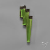 Color Shifting Diaspora Lightening Bolt Carving