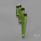 Color Shifting Diaspora Lightening Bolt Carving