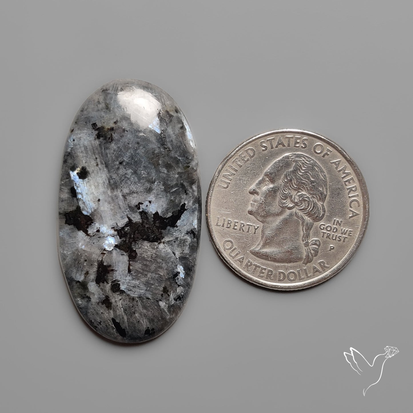 Larvikite Feldspar Cabochon