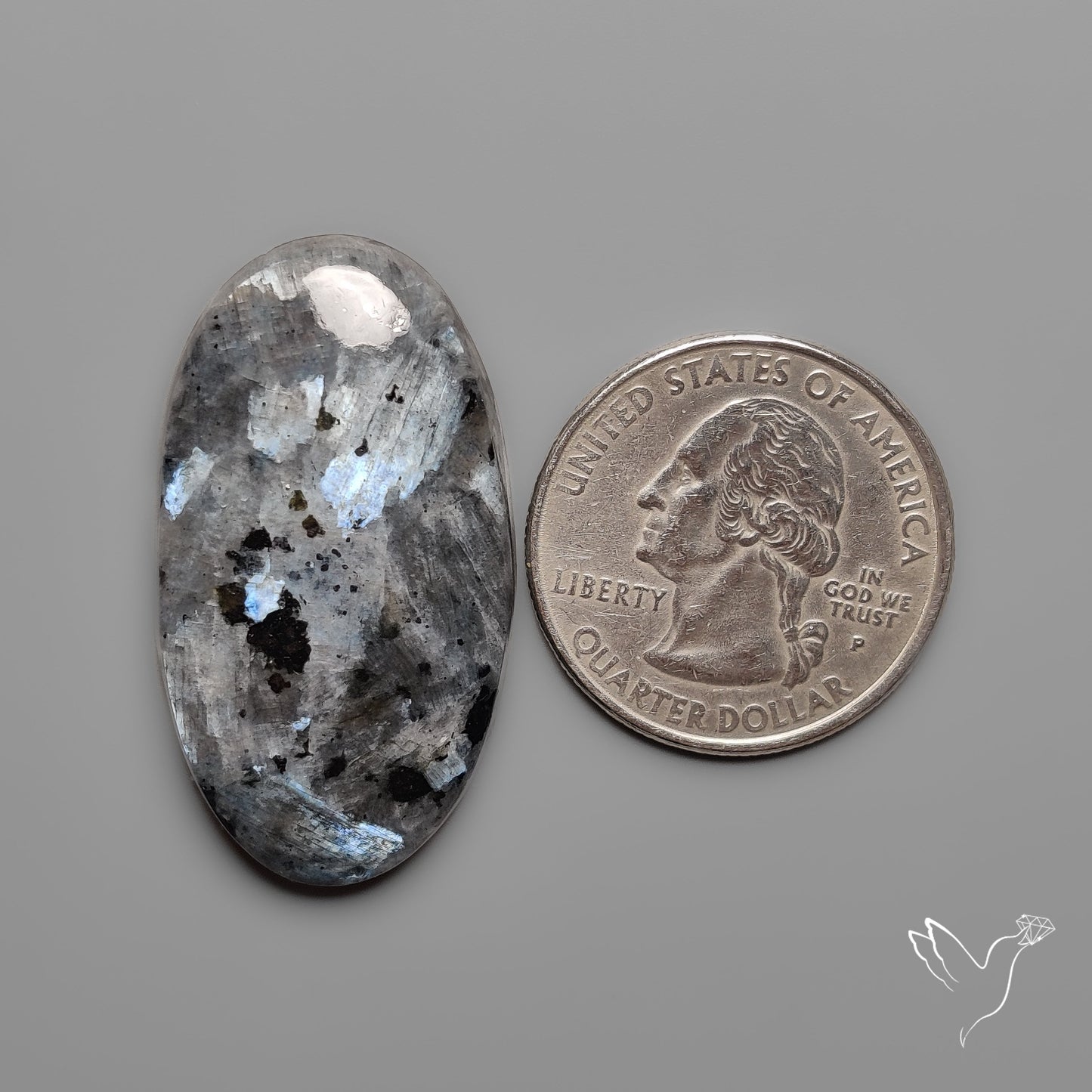 Larvikite Feldspar Cabochon