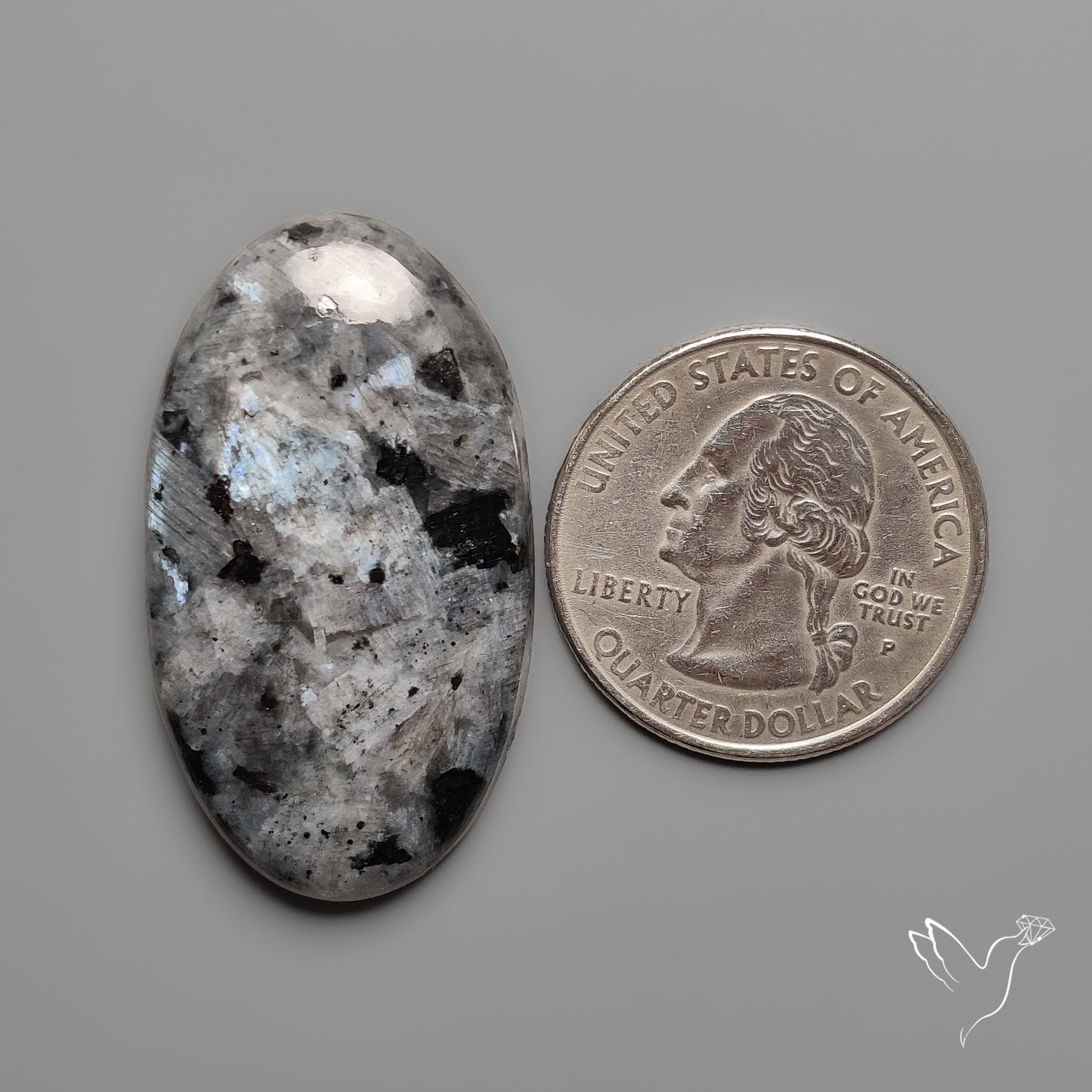 Larvikite Feldspar Cabochon