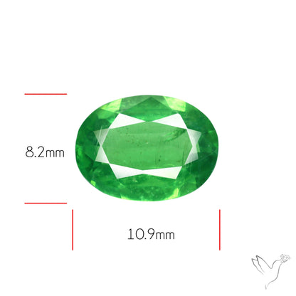 Deep Green Kyanite Faceted Fine Gemstone