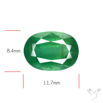 Deep Green Kyanite Faceted Fine Gemstone