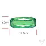 Deep Green Kyanite Faceted Fine Gemstone