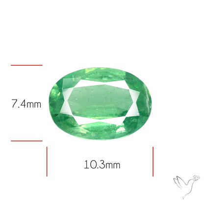 Deep Green Kyanite Faceted Fine Gemstone