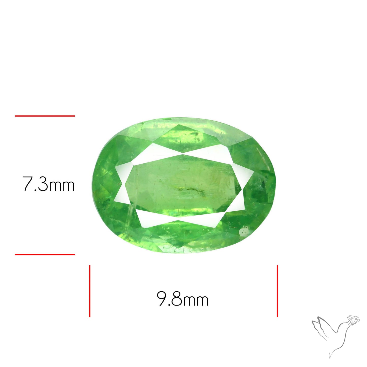 Deep Green Kyanite Faceted Fine Gemstone