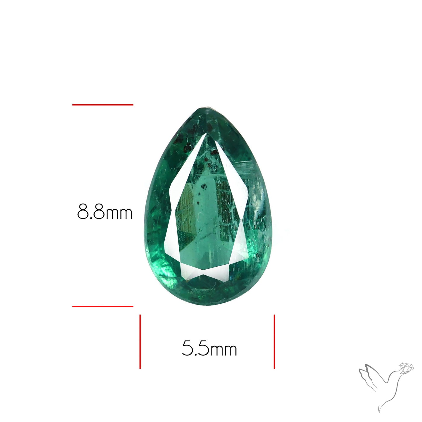 Deep Green Kyanite Faceted Fine Gemstone