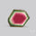 Watermelon Tourmaline Slice Rare Perfect Green Border