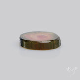 Watermelon Tourmaline Slice Rare Perfect Green Border