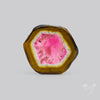 Watermelon Tourmaline Slice Rare Perfect Green Border