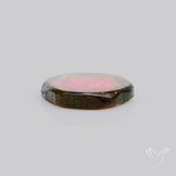 Watermelon Tourmaline Slice Rare Perfect Green Border