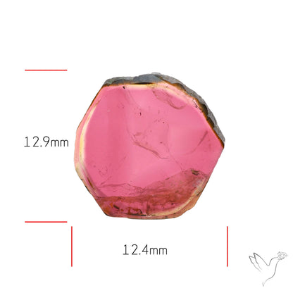 Rubellite Tourmaline Slice Rare