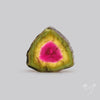 Watermelon Tourmaline Slice Rare Perfect Green Border