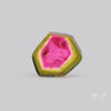 Watermelon Tourmaline Slice Rare Perfect Green Border