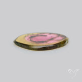 Watermelon Tourmaline Slice Rare Perfect Green Border