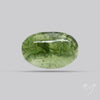 Moldavite Cabochon with Natural Raw Back