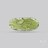 Moldavite Cabochon with Natural Raw Back