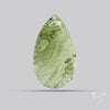 Moldavite Cabochon with Natural Raw Back