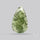 Moldavite Cabochon with Natural Raw Back
