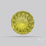 Olive Quartz Intaglio Reverse Carving Fantasy Cut Faceted